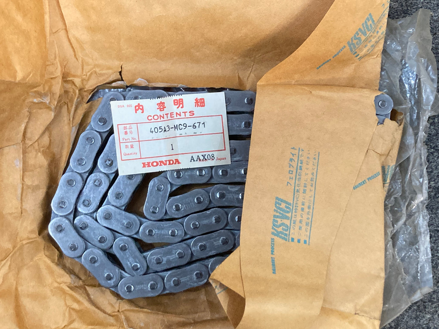 New Genuine Honda 405A3-MC9-671 Chain Set, Drive 50HL-106 Links