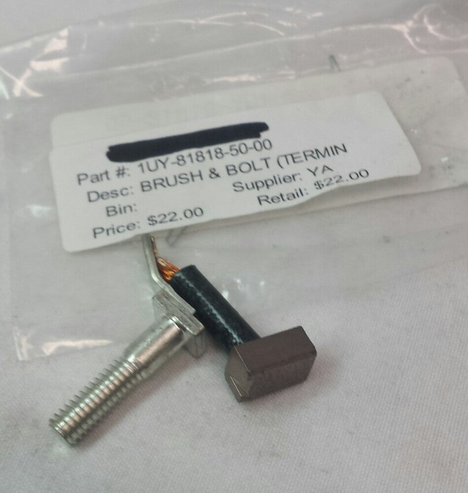 NEW GENUINE YAMAHA 1UY-81818-50 Brush & Bolt 1987-2013 Big Bear, Kodiak, Warrior