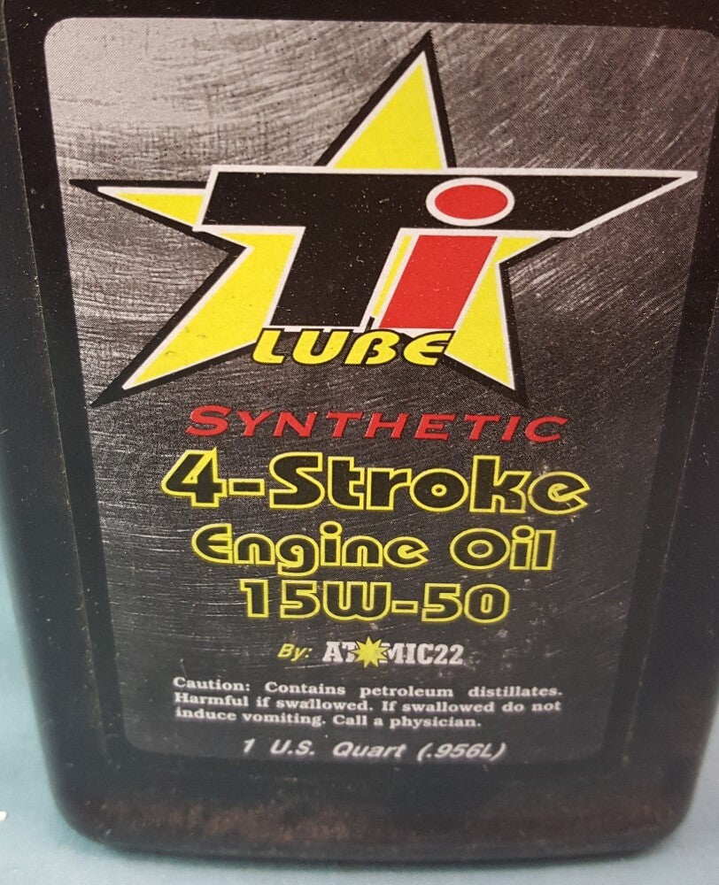 NEW TI LUBE Synthetic 4-Stoke Engine Oil 15W-50 1 Quart
