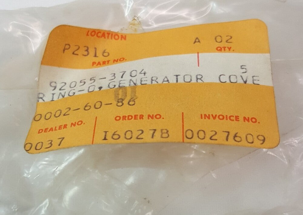 NEW GENUINE KAWASAKI 92055-3704 RING-O,GENERATOR COVE SX JS300