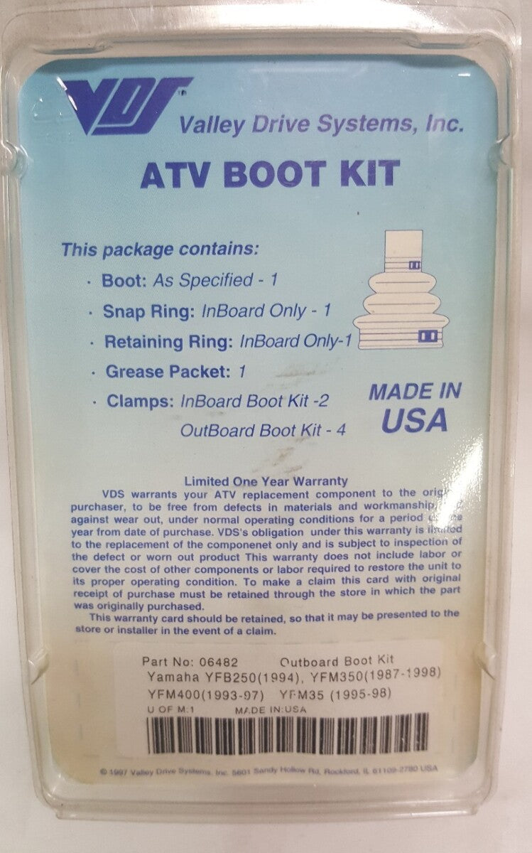 NEW VDS 06482 YAMAHA OUTBOARD BOOT KIT YFB250 YFM350 YFM400 YFM35