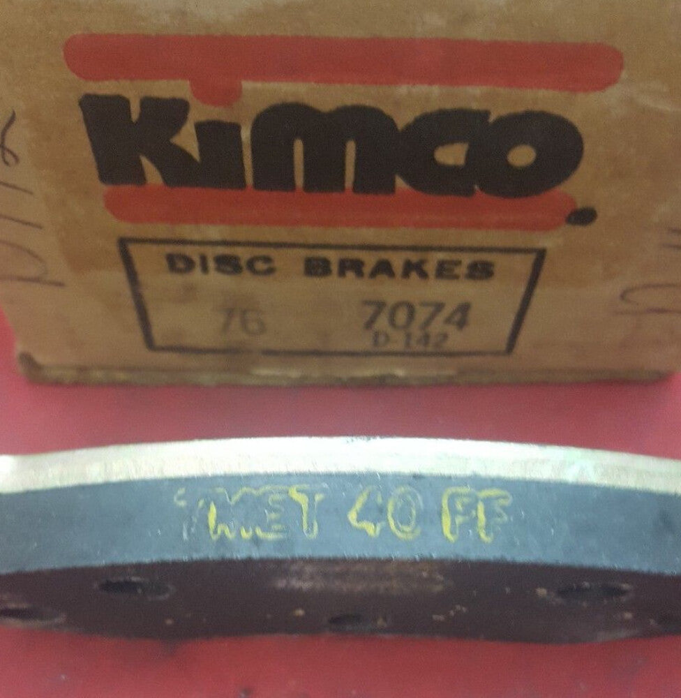 NOS Kimco 7074 D-142 76 Disc Brakes Front