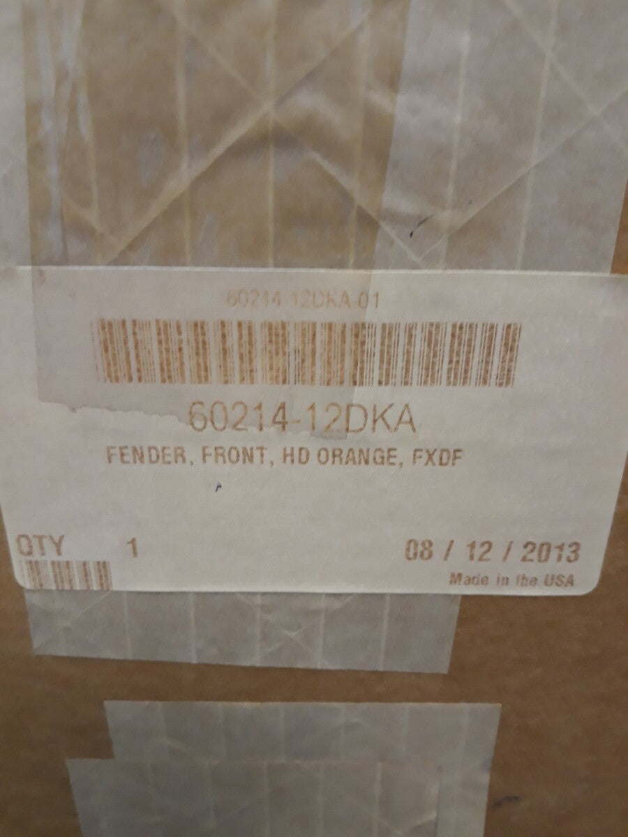 NEW HARLEY DAVIDSON 60214-12DKA Front Fender HD Orange FXDF