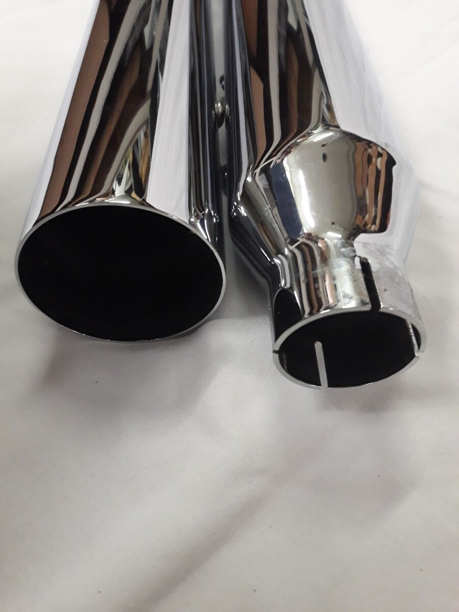 NEW RUSH Performance Exhaust Muffler Chrome Part# 27503-200