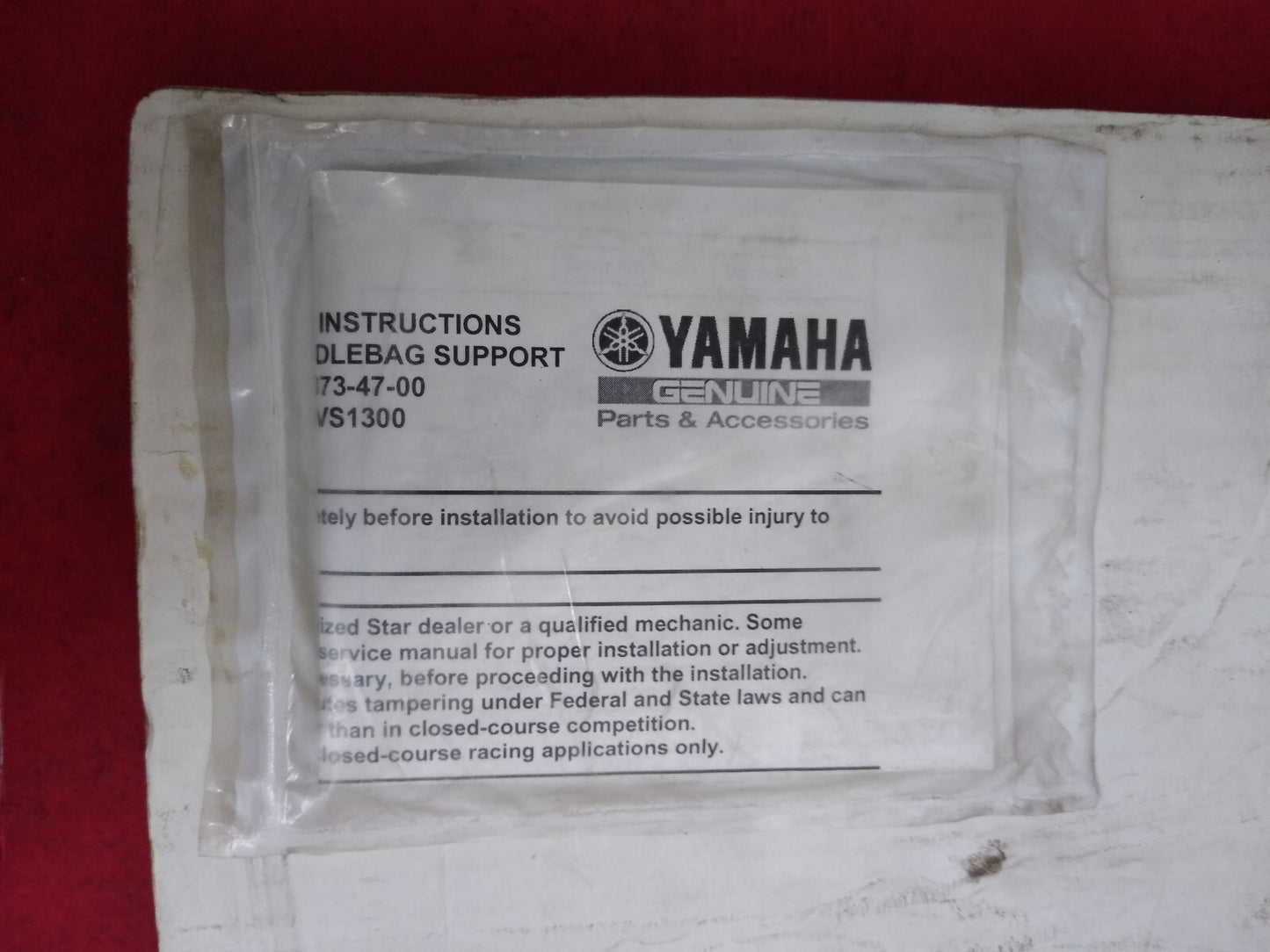 NEW Yamaha Accessories Saddlebag Support Bars V-Star 1300/T STR3D8734700