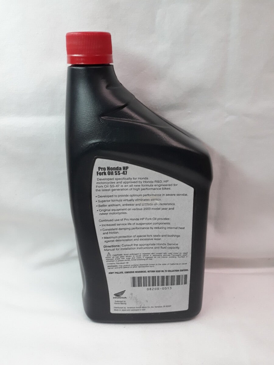 NEW PRO HONDA High Performance Fork Oil SS-47 1 Quart