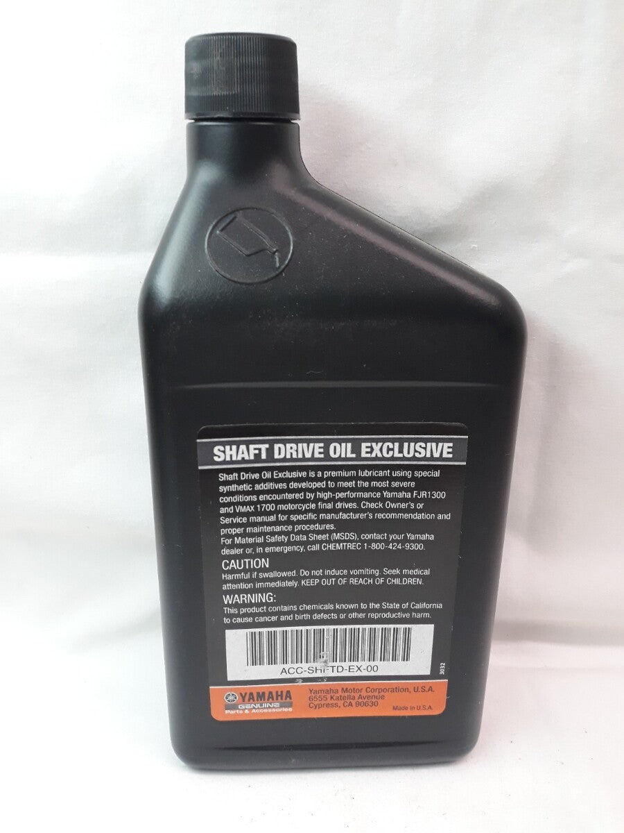 NEW YAMALUBE ACC-SHFTD-EX-00 LUBRICANT SHAFT DRIVE OIL EXCLUSIVE 1 QT