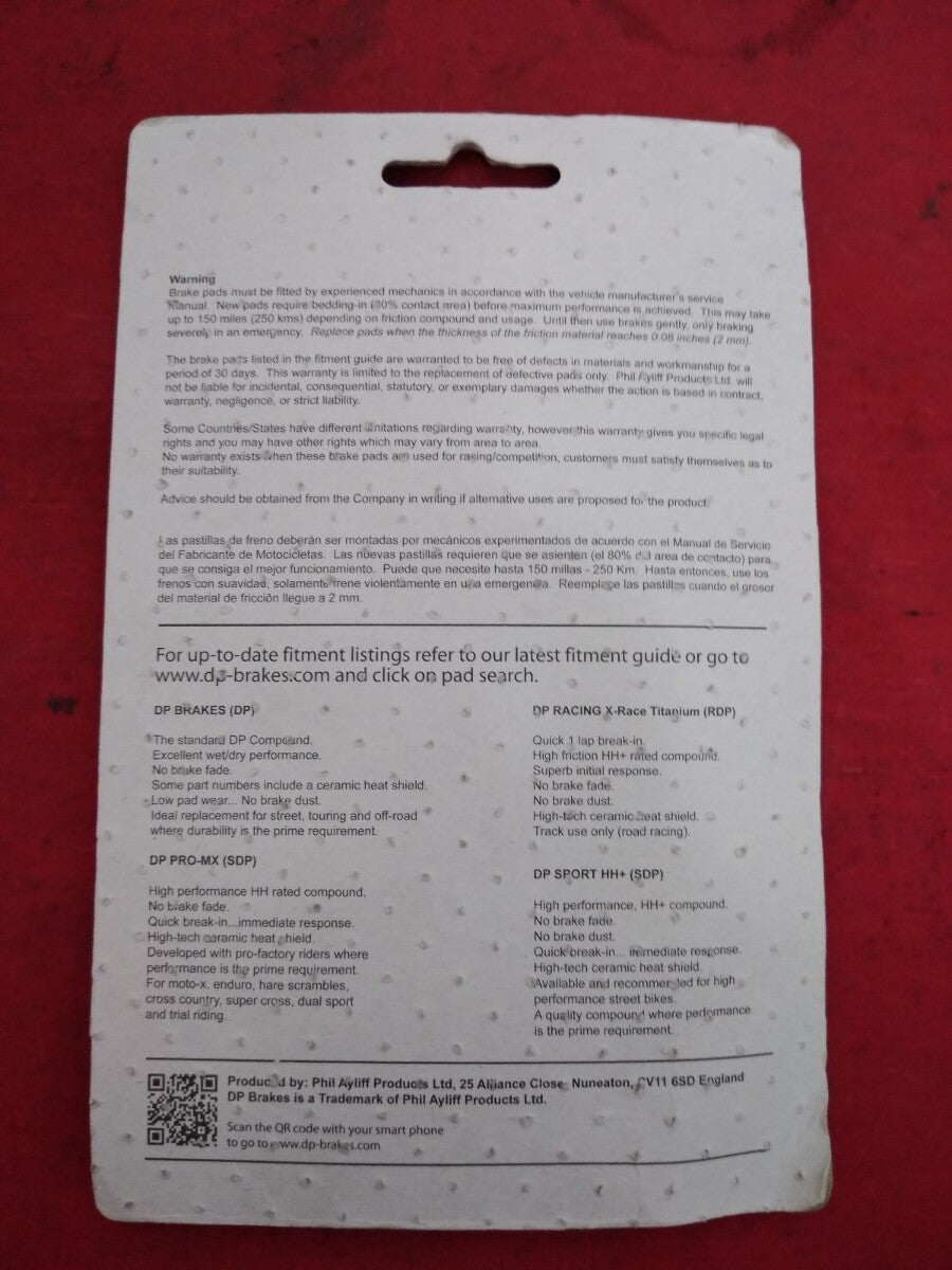 NEW Motorcycle Brake Pads DP126 Honda Goldwing