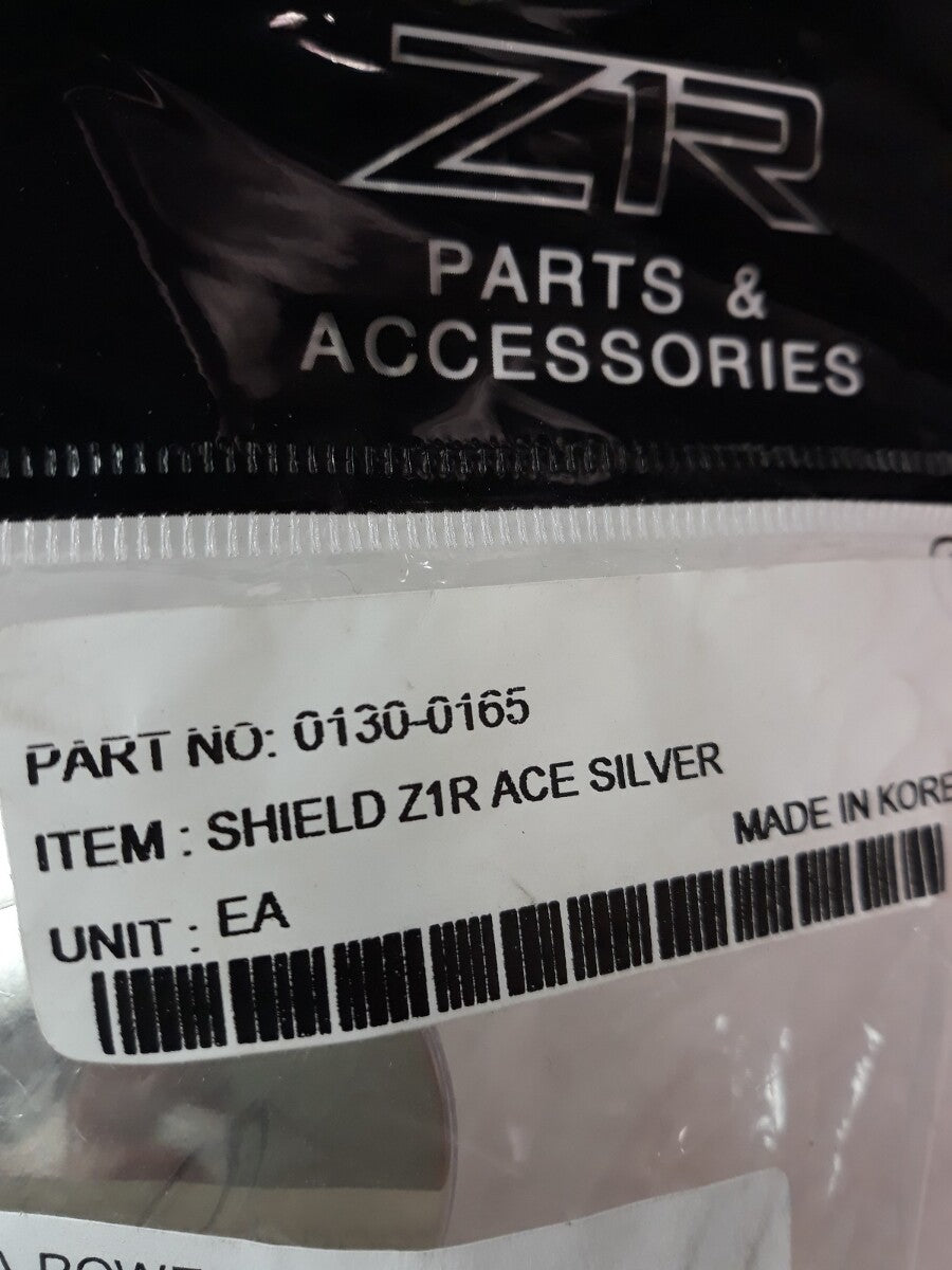 NEW Z1R Motorcycle Helmet ACE RST Silver Face Shield Part# 0130-0165