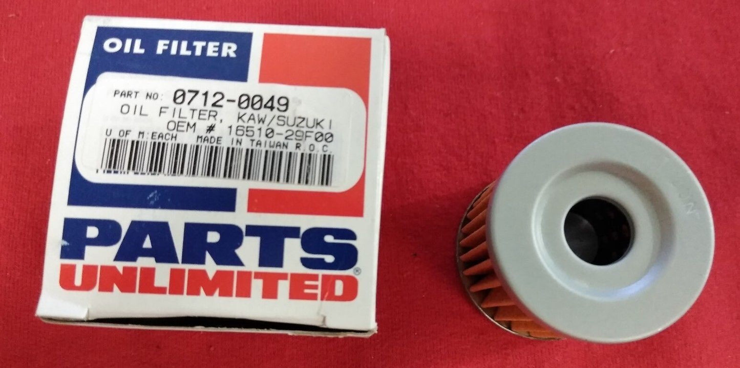 NEW Oil Filter Parts Unlimited 0712-0049 / 16510-29F00 / Kawasaki / Suzuki