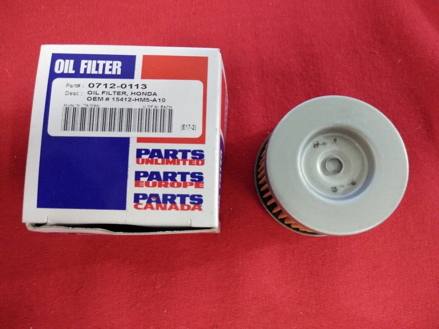 NEW Oil Filter Parts Unlimited 0712-0113 / 15412-HM5-A10 / FRAM CH6015