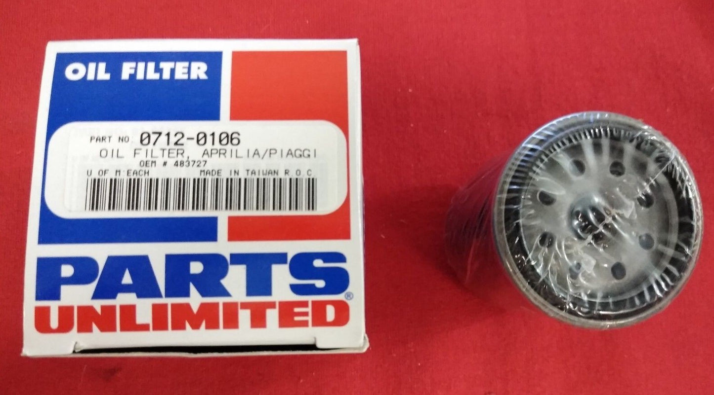 NEW Oil Filter Parts Unlimited 0712-0106 / 483727 / Aprilia / Piaggi