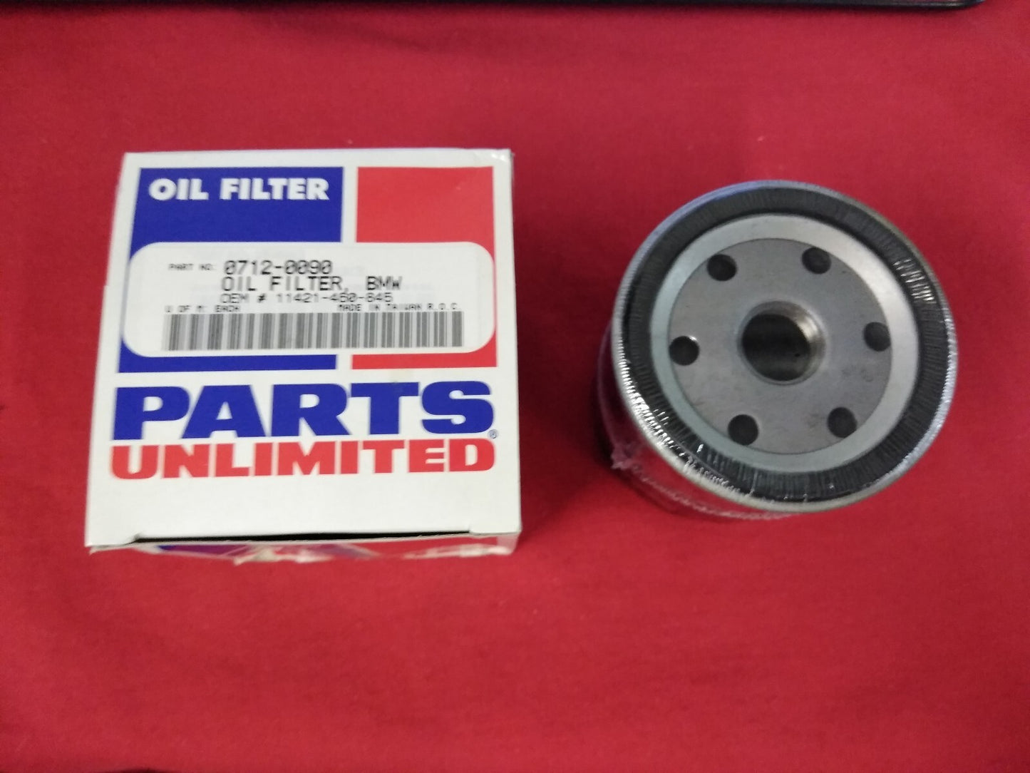 NEW Parts Unlimited Oil Filter 0712-0090 / 11421-460-845 / Fram PH6063 / BMW