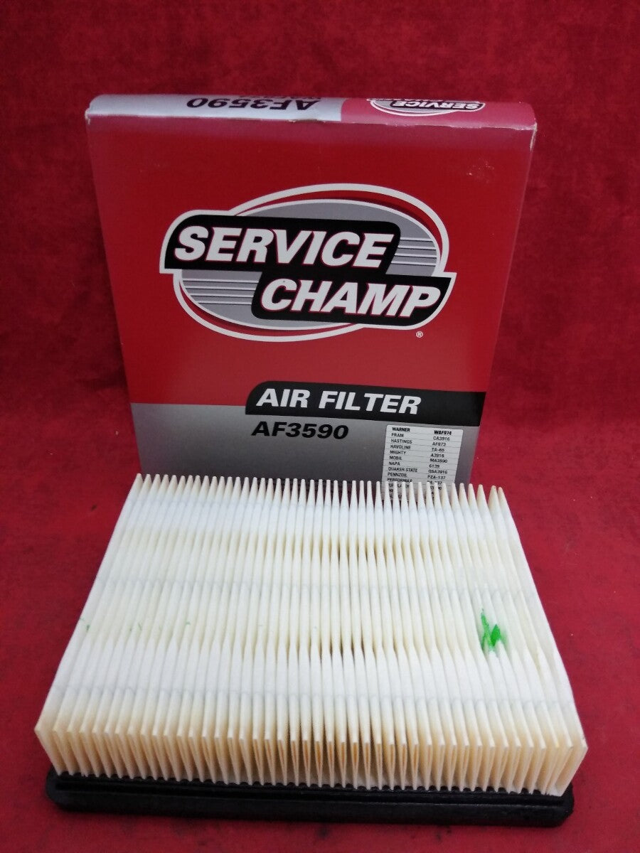 NEW SERVICE CHAMP Air Filter AF3590 / Fram CA3916 / Napa 6139