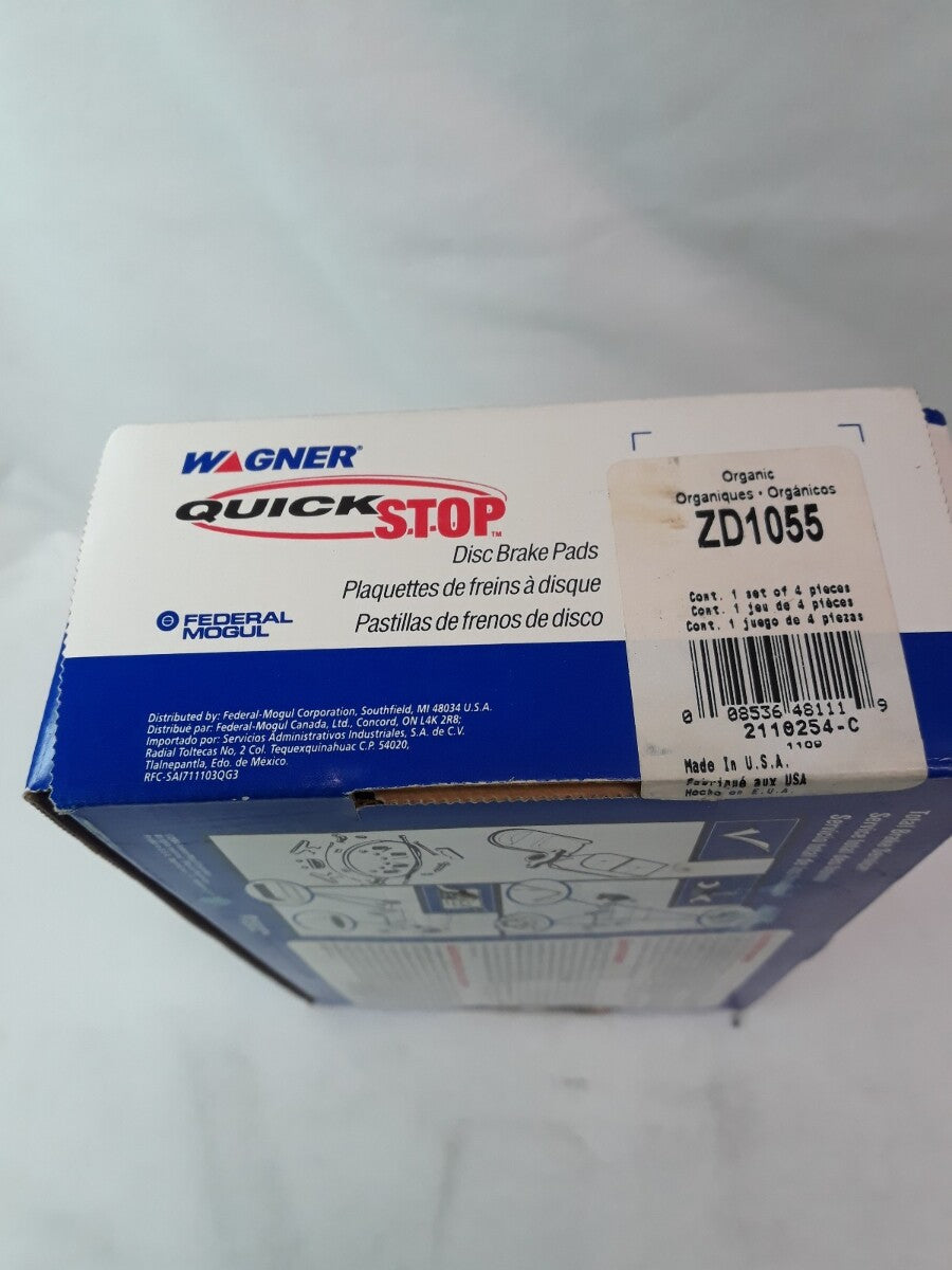 NEW WAGNER QUICK STOP Organic Disc Brake Pads Ref# ZD1055