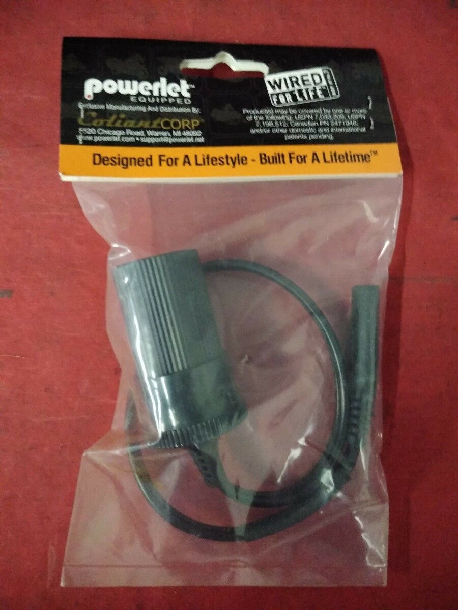 NEW Powerlet 12v Outlet to SAE Tender Adapter PAC-024-12