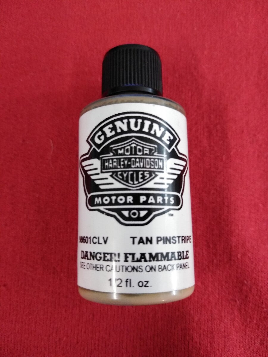 NEW Harley Davidson Touch Up Paint 1/2 fl oz. / 98601CLV Tan Pinstripe