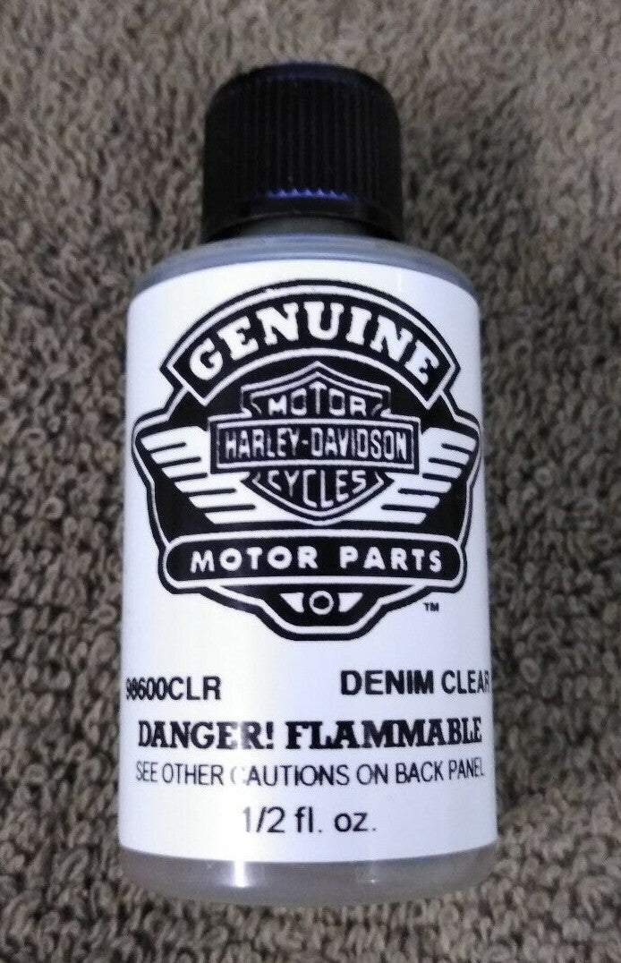 NEW Harley Davidson Touch Up Paint 1/2 fl oz. / 98600CLR Denim Clear