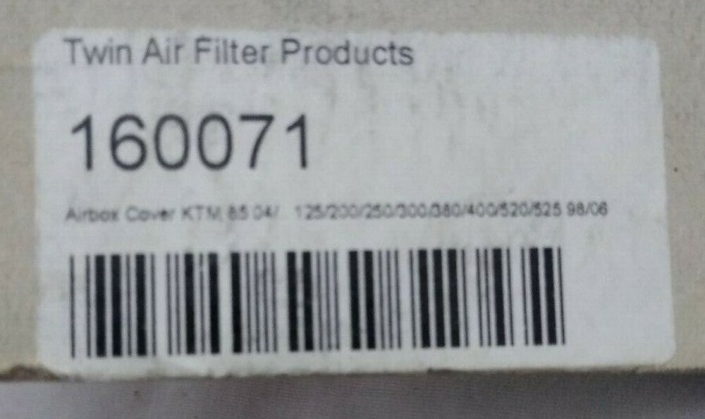 NEW Twin Air Filter Products / Airbox Cover / 160071