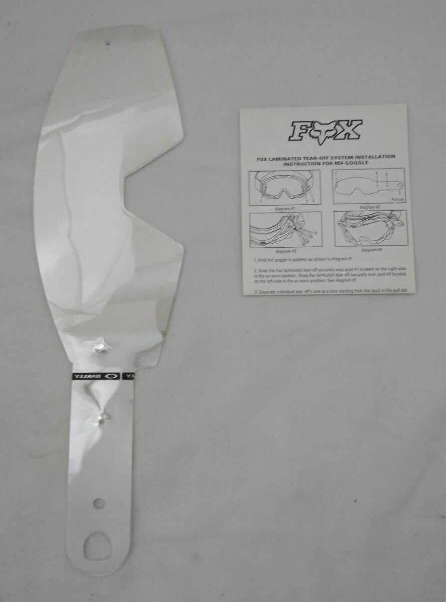 NEW FOX MX Laminated Tear Offs / Pack of 14 / 30-149FX
