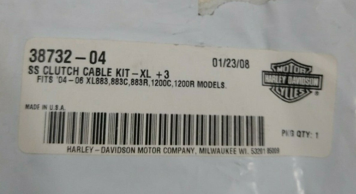 NEW Harley-Davidson Clutch Cable / XL +3 / 38732-04