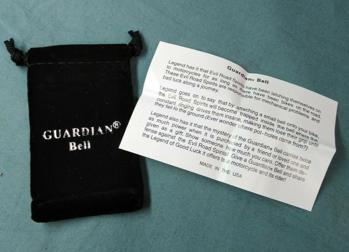 NEW Motorcycle Guardian Bell / W/ Bag and Story / Tribal