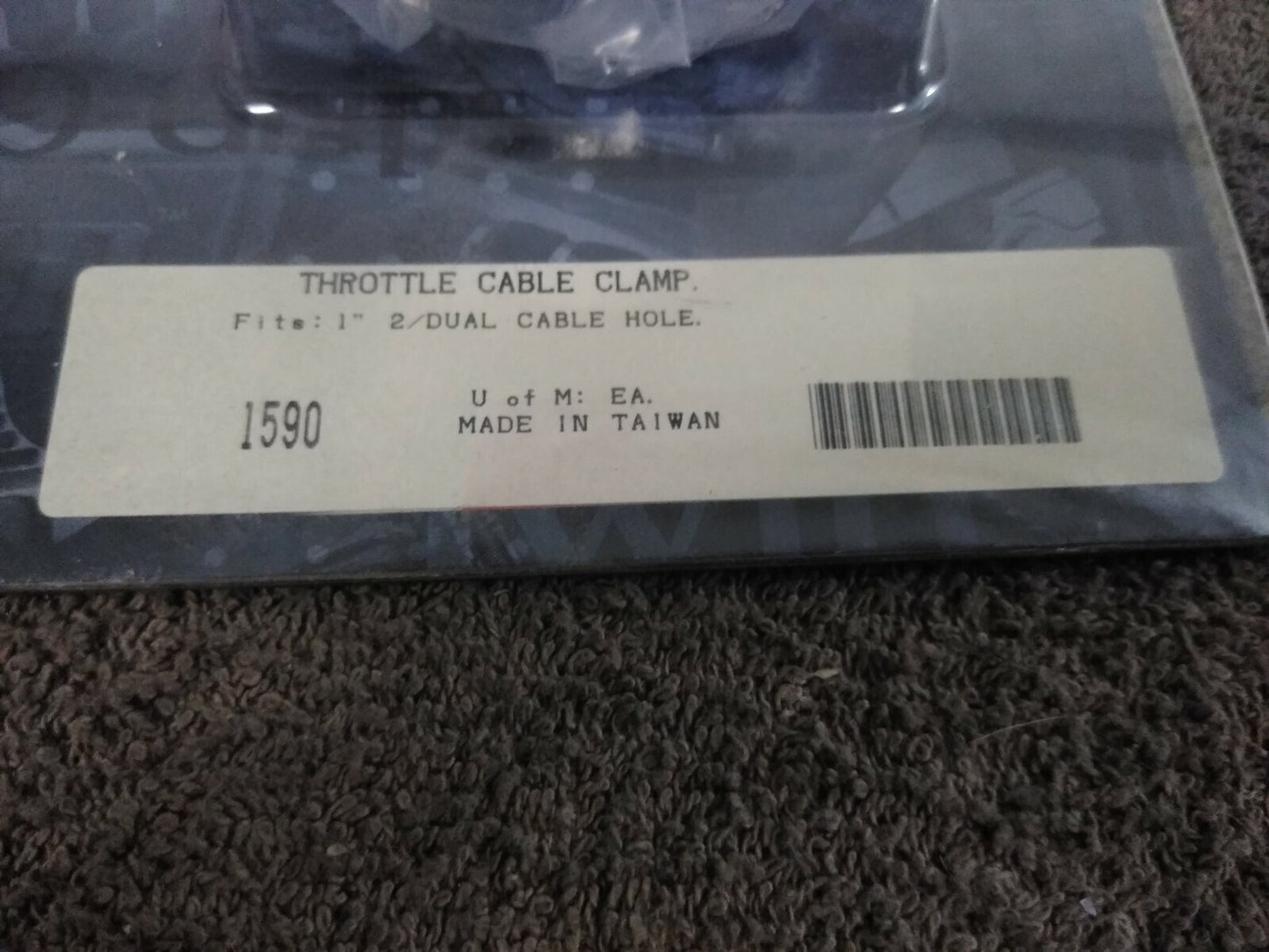 NEW Kuryakyn Throttle Cable Clamp / Universal 1" / 2 dual Cable Hole / 1590