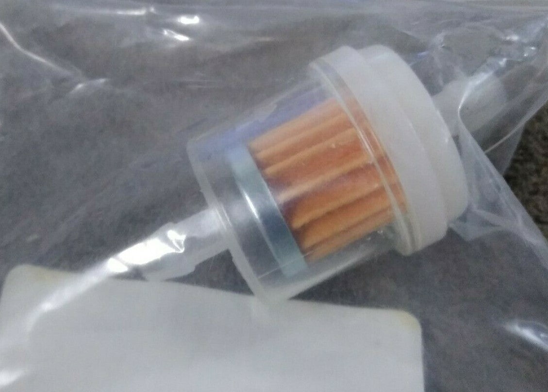 NEW Outside Fuel Filter 3/16" Straight / 04-0102