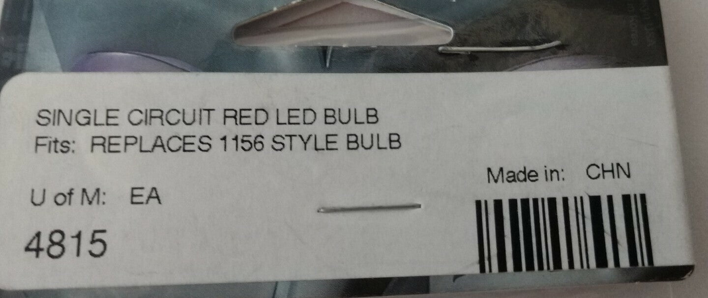 NEW GENUINE Kuryakyn Single Circuit Red LED Bulb QTY 1 / P/N 4815