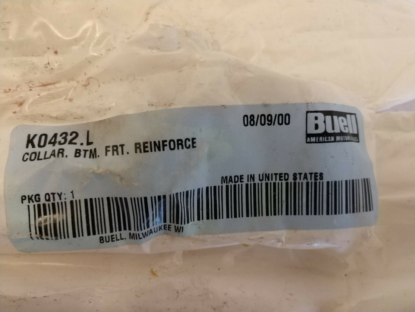 NEW Buell Motorcycles Collar, Bottom Front Reinforce / K0432.L