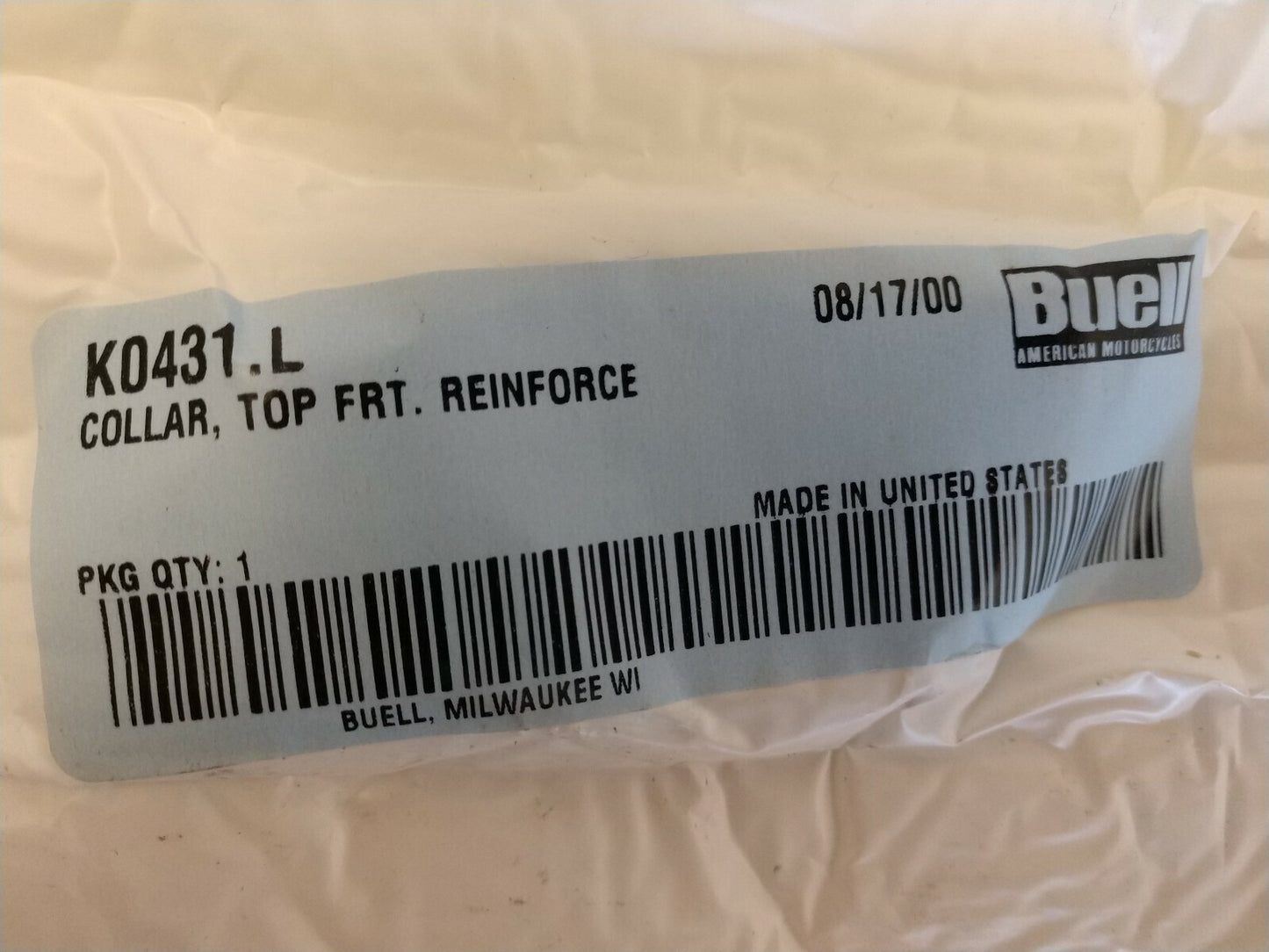 NEW Genuine Buell Motorcycles Collar, Top Front, Reinforce / K0431.L