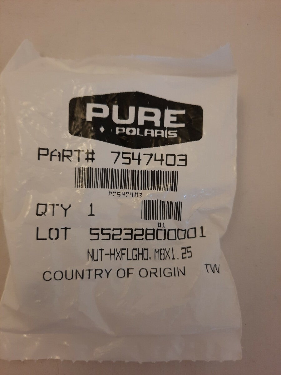 NEW GENUINE Polaris Nut - HXFLGHD Max 1.25 / 7547403