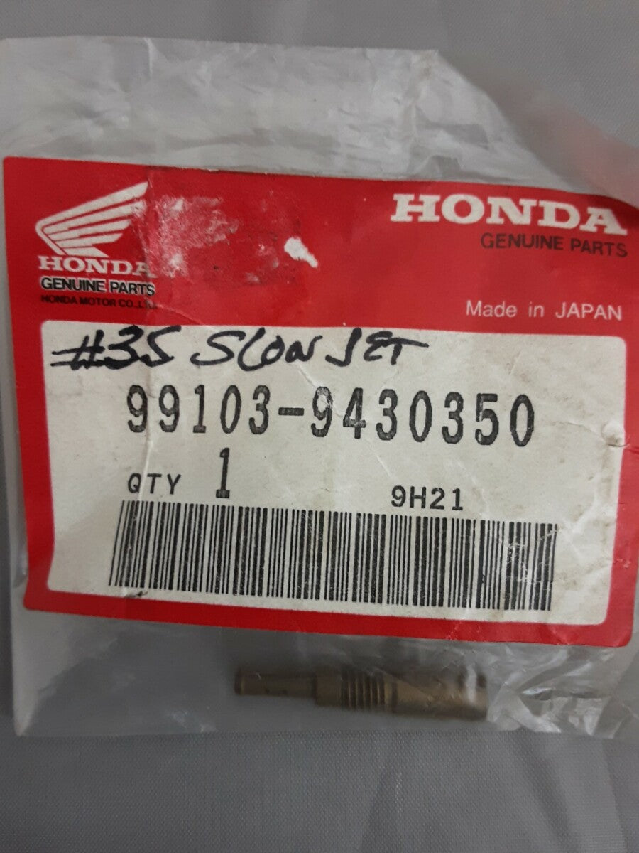 NEW GENUINE HONDA 99103-9430350 SLOW JET #35 OEM