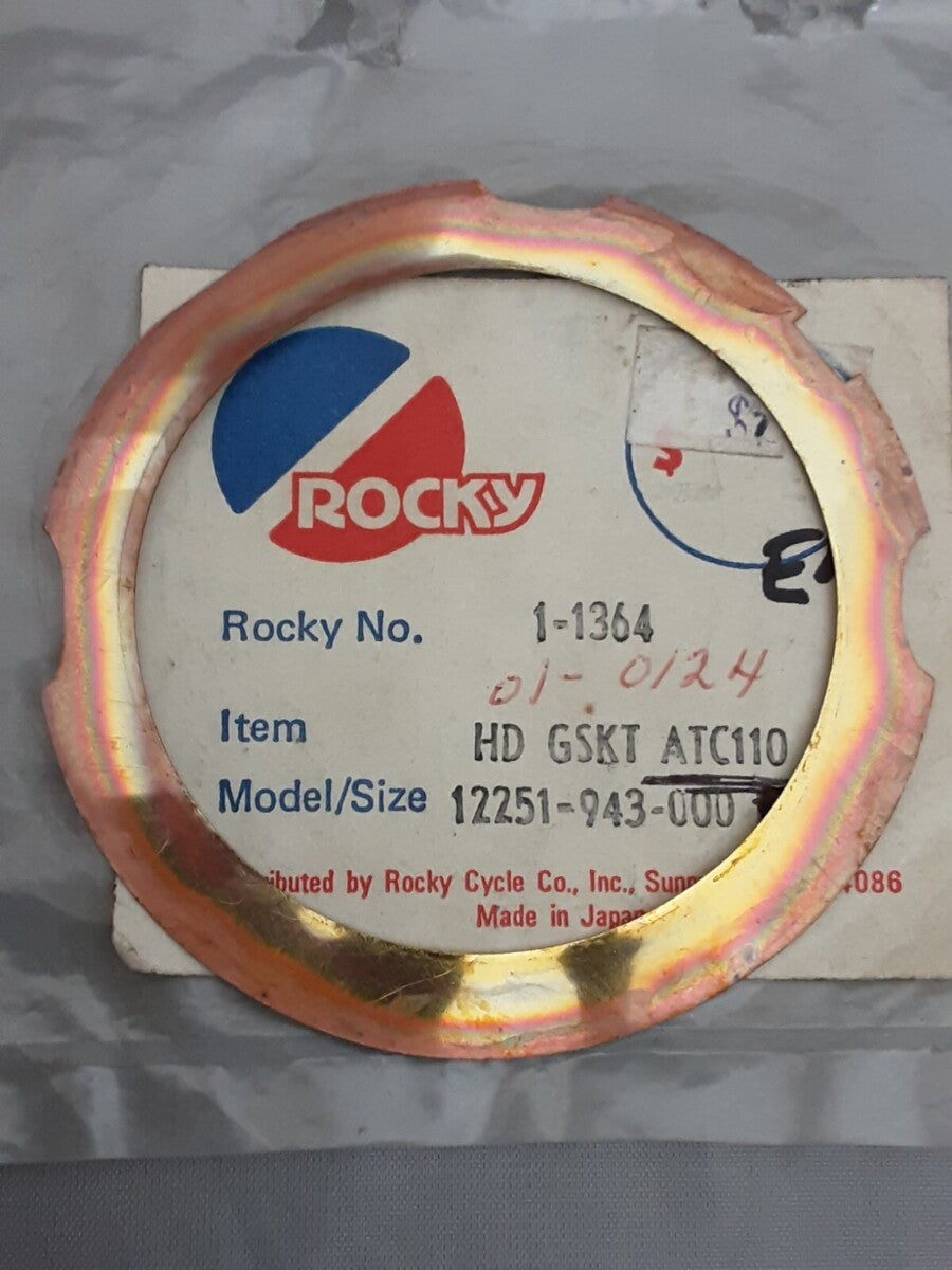 NEW ROCKY 12251-943-000 HONDA GASKET, CYL HD CYCLE ATC110 1979-1985