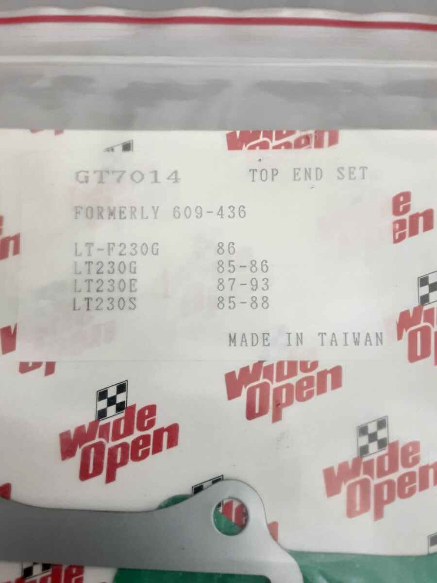 NEW WIDE OPEN GT7014 SUZUKI TOP END GASKET KIT QUADSPORT LT230 G/E/S LTF230G