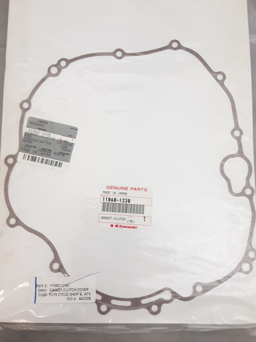 NEW GENUINE KAWASAKI 11060-1230 GASKET, CLUTCH COVER Bayou KLF300 1989-1995