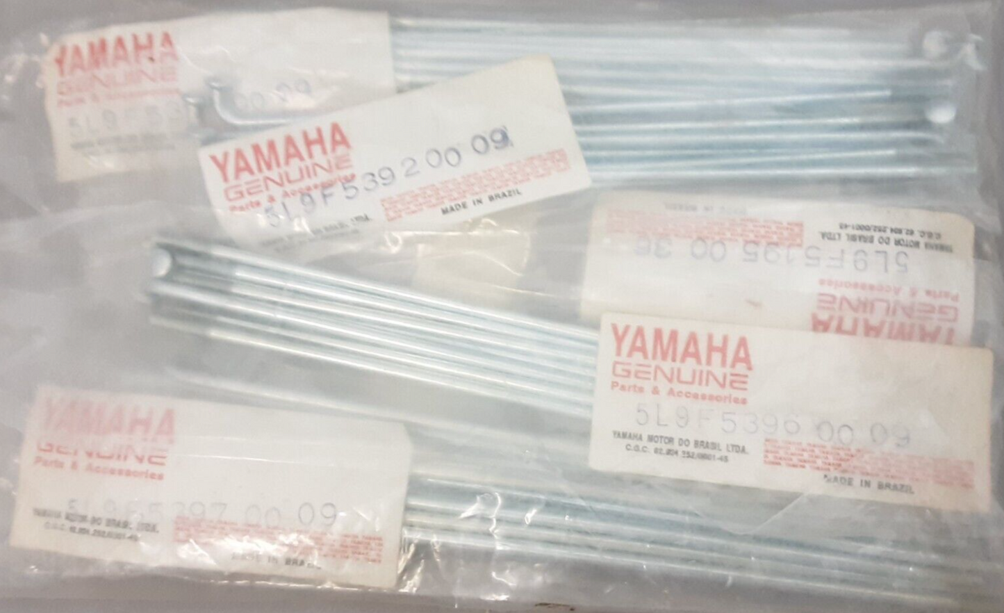 NEW GENUINE YAMAHA 3VC-F5304-00 COMP REAR WHEEL SPOKE SET RT180A 1990 180B 1991