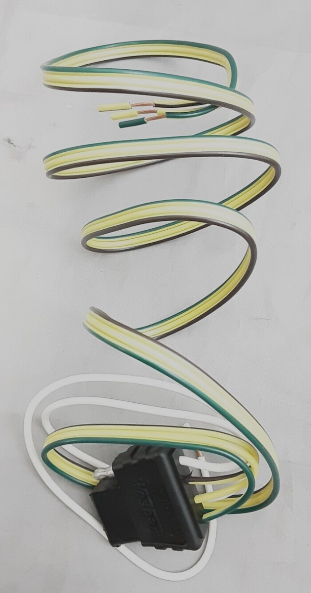 NEW WESBAR 707275 4-Way Wiring Harness Connector 4' W/ 18" Ground Wire