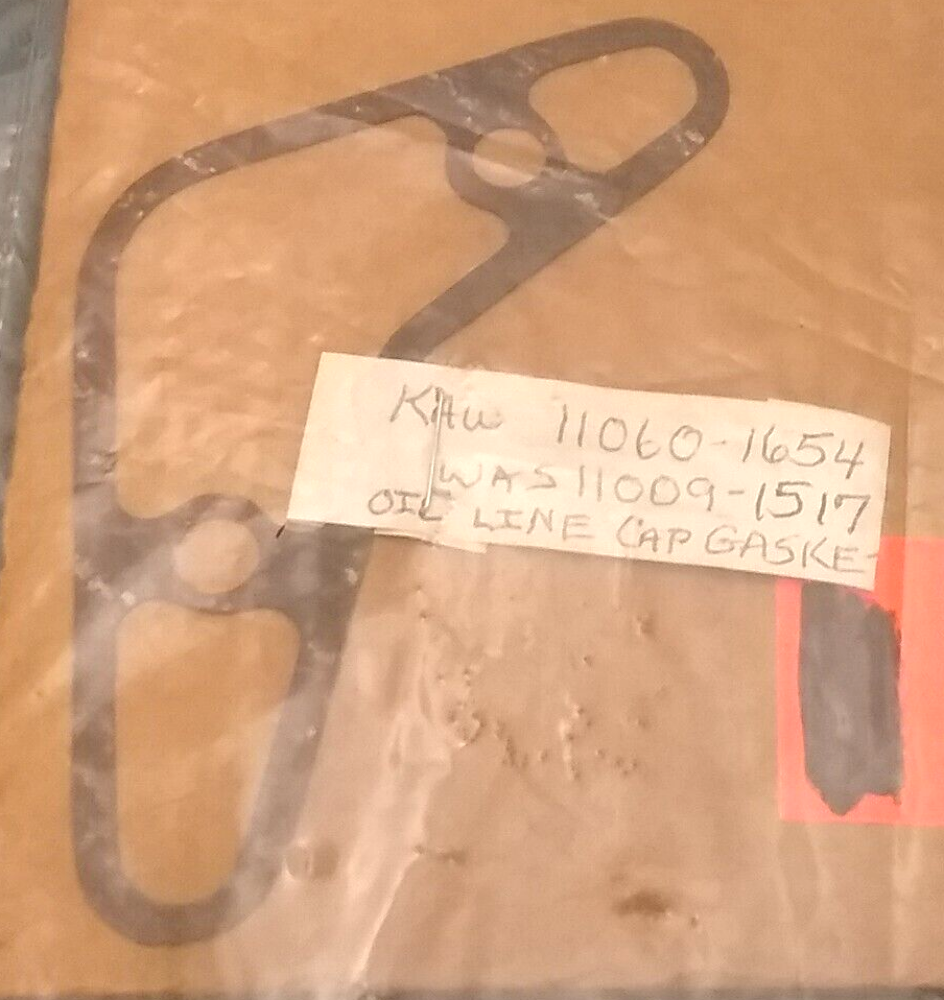 NEW KAWASAKI 11060-1654 GASKET, OIL LINE CAP Bayou KLF300 Lakota KEF300