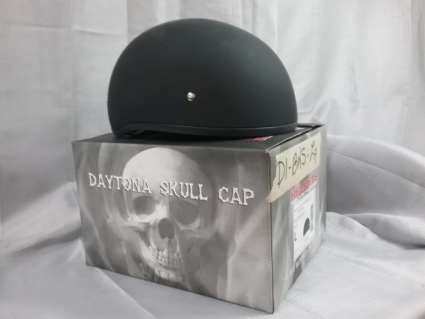 NEW DAYTONA HELMETS D1-B-L 1/2 SHELL HELMET DULL BLACK D.O.T. APPROVED