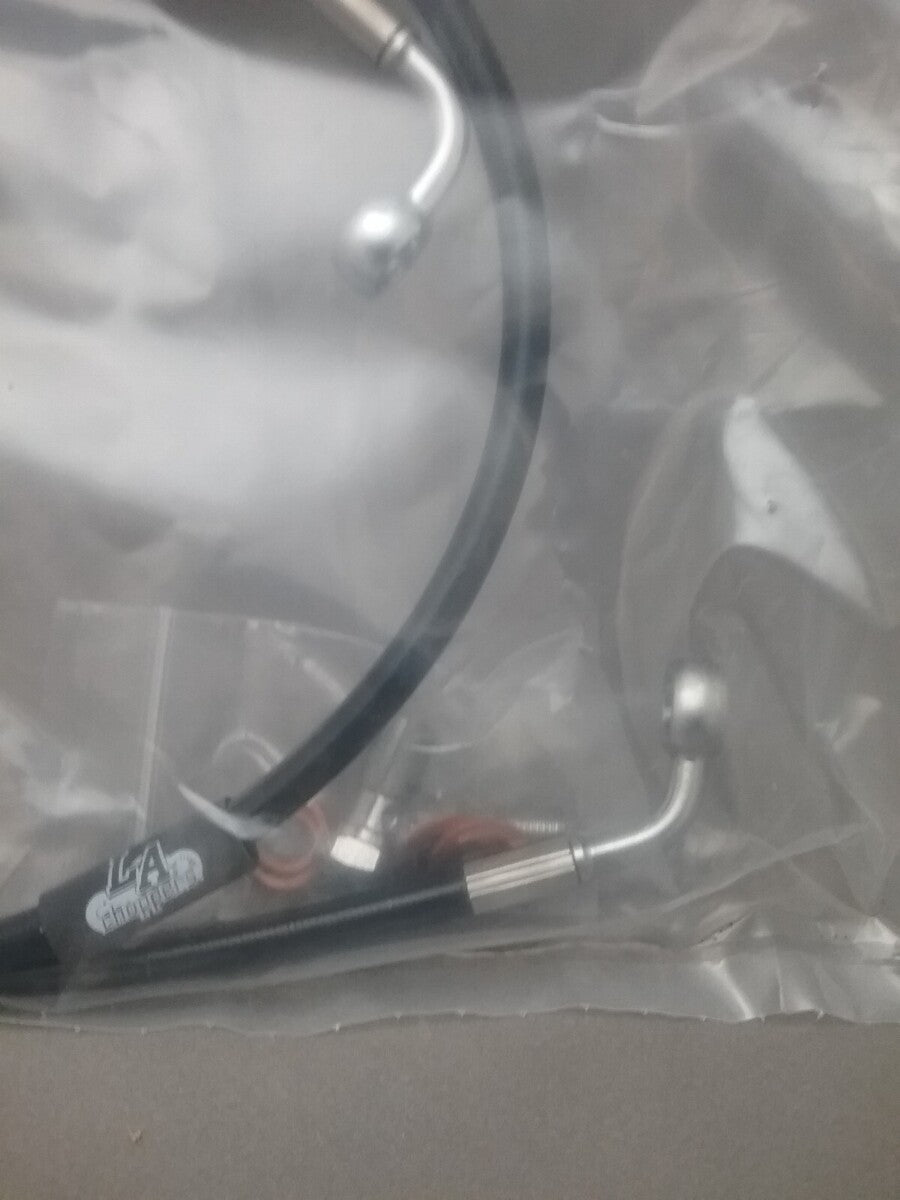 NEW LA CHOPPERS LA-8110C13B CLUTCH CABLE BLACK VINYL FOR 12"-14" APE HANGERS