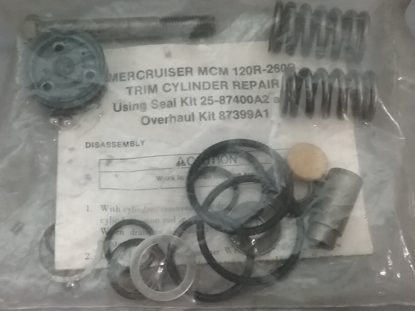 NEW MERCURY 87399A-2 OVERHAUL KIT Mercruiser Sterndrive Outdrives BRAVO XZ ONE