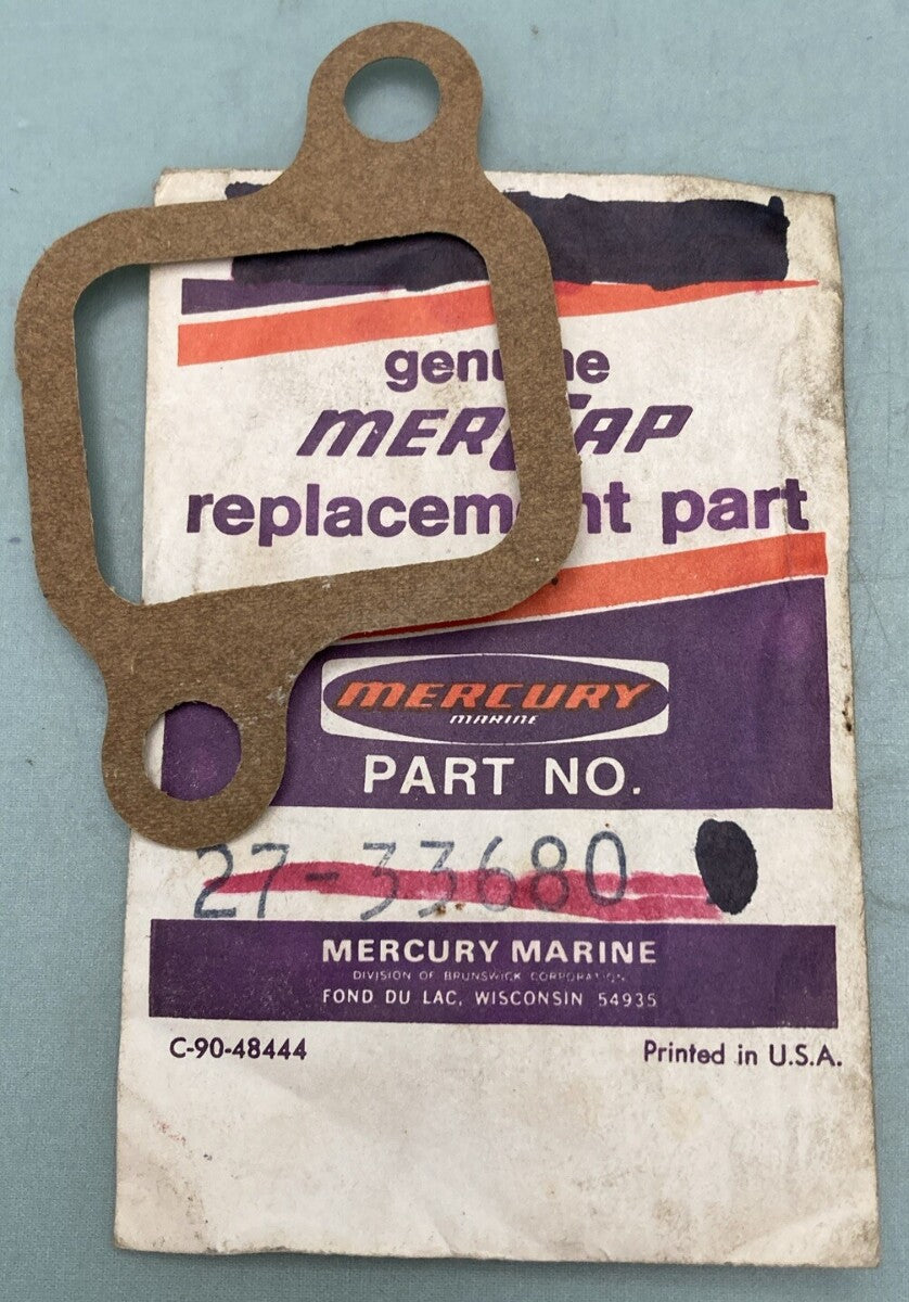 QTY 2 NEW MERCURY QUICKSILVER 27-33680 GASKET HSNG EXHAUST ELBOW MANI 181 CID