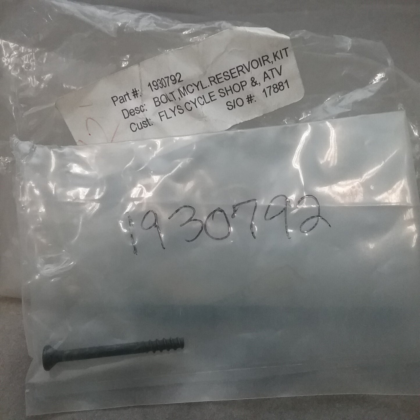 QTY2 NEW POLARIS 1930792 BOLT, MCYL.RESERVOIR, KIT Scrambler Trail Blazer 96-01