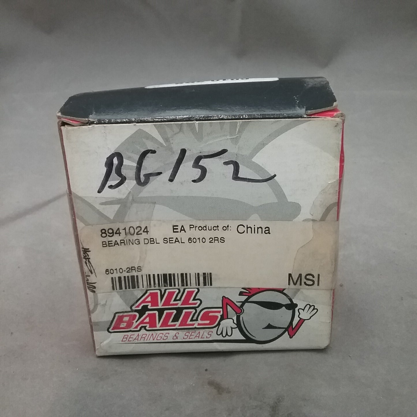 NEW ALL BALLS 6010-2RS BEARING Deep Groove Radial Ball Bearing