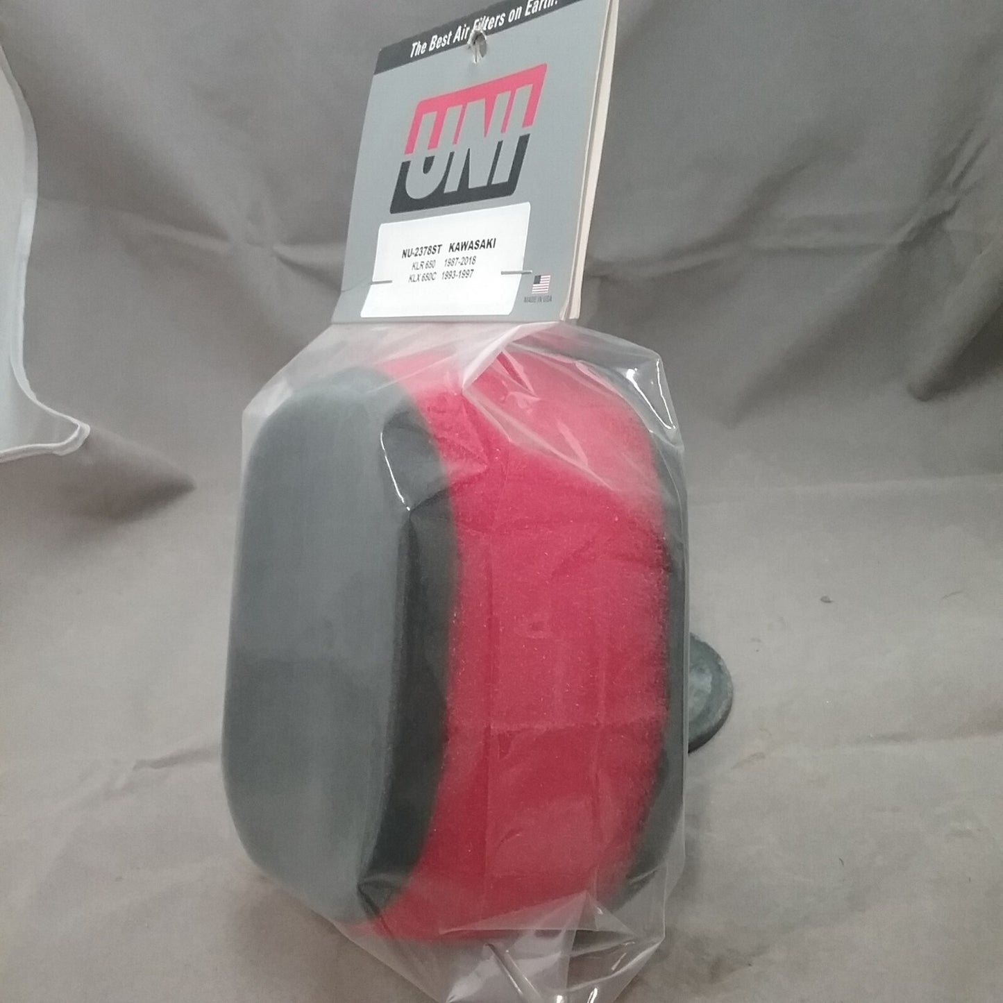 NEW UNI NU-2378ST AIR FILTER KAWASAKI KLR650 1987-2018 KLX650C 1993-1997