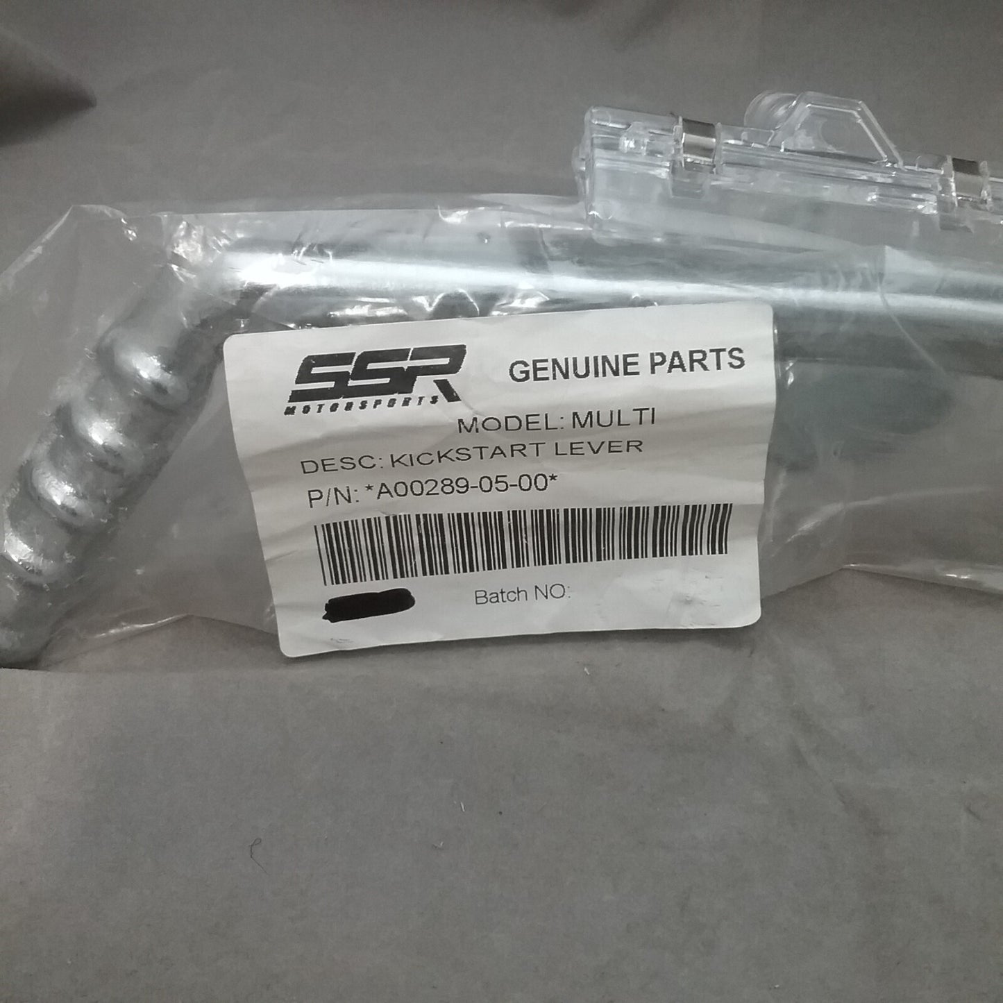 NEW SSR A00289-05-00 KICK STARTER LEVER FITS VARIOUS SSR MODELS