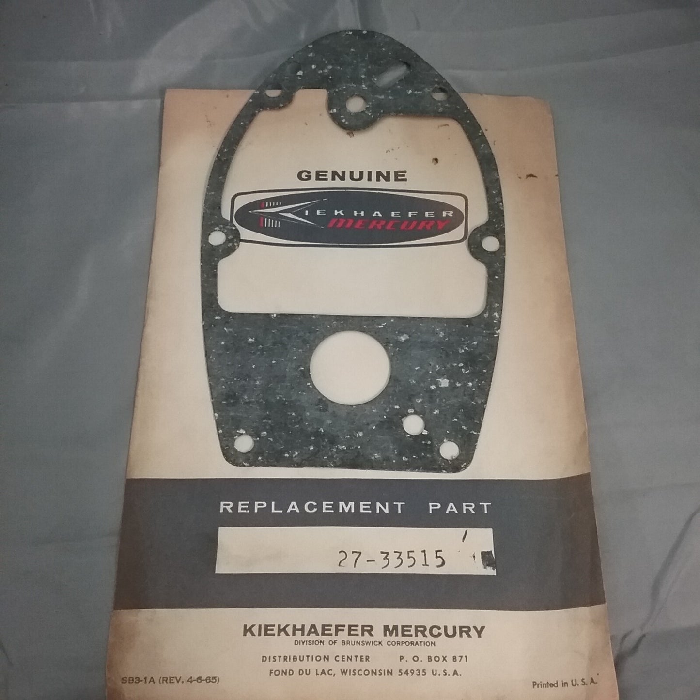 NEW MERCURY 27-33515 GASKET