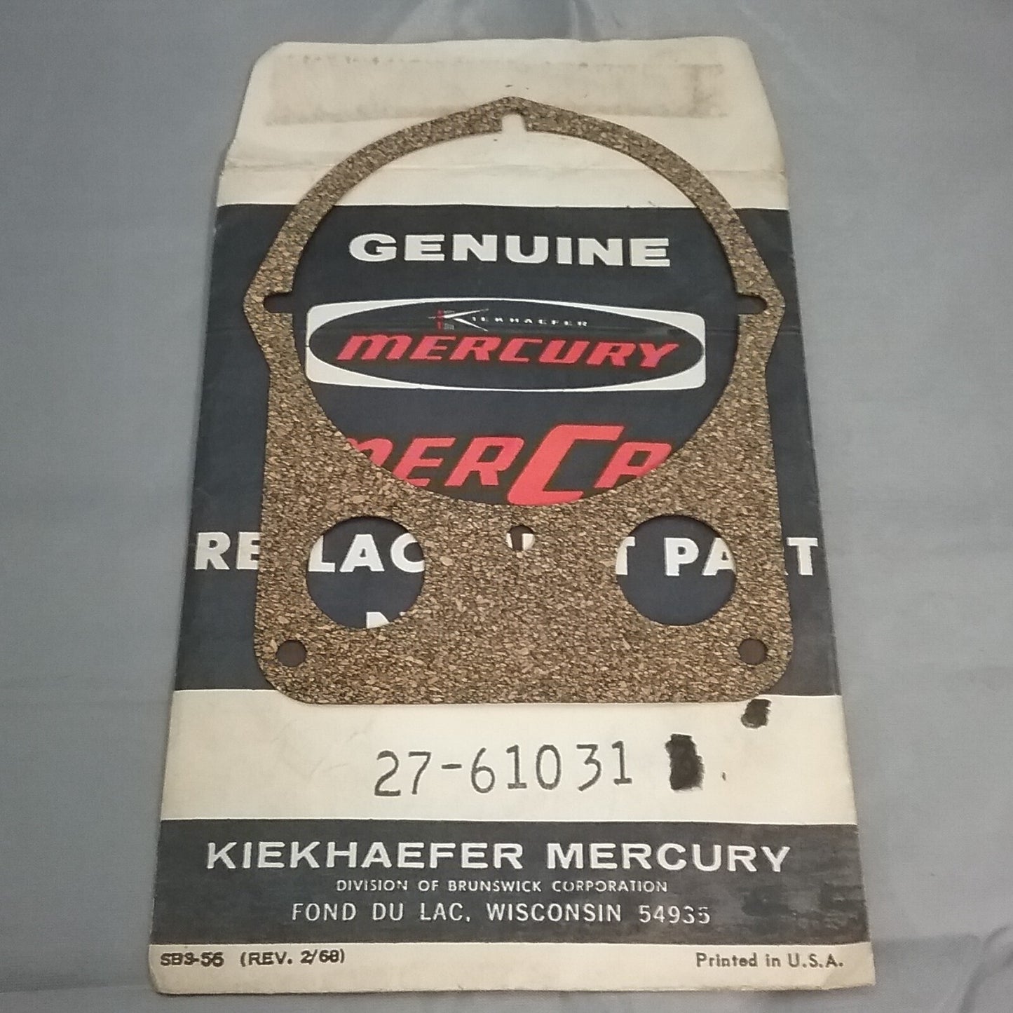 NEW MERCURY 27-61031 Ignition Driver Cover Gasket