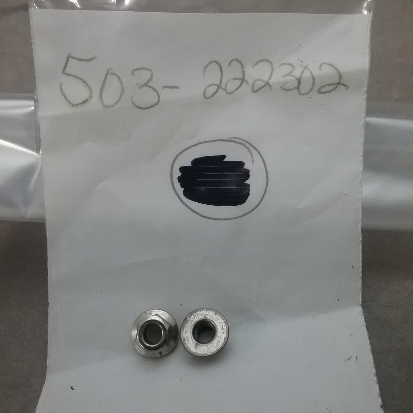 QTY2 NEW HUSQVARNA 503222302 LOCK NUT